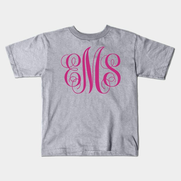 Monogram t- message me to customize Kids T-Shirt by erinmizedesigns